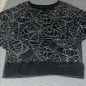 Grayson Threads Charcoal and White Patterned Sweatshirt